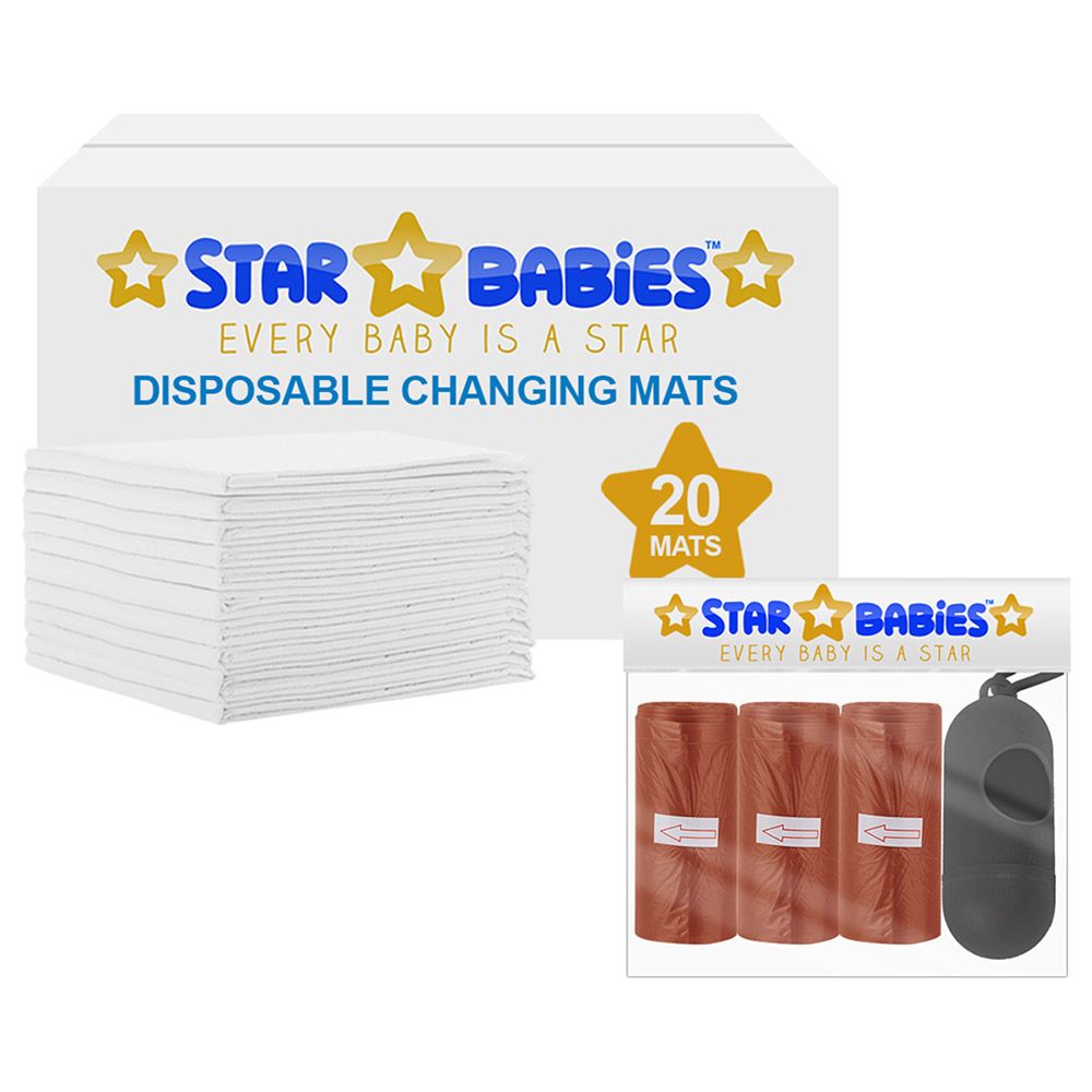 Star Babies - Disposable Changing Mat, Scented Bag w/ Dispenser