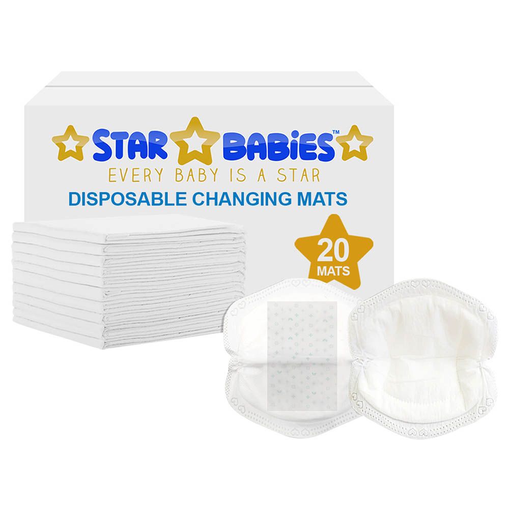 Star Babies - Disposable Changing Mat w/ Breast Pad - 20pcs