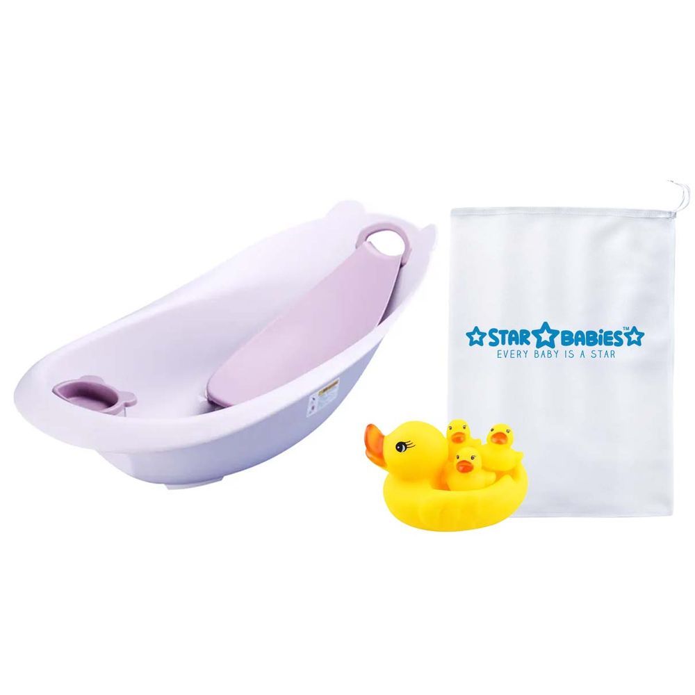 Star Babies - Smart Tub Purple w/ Rubber Duck Toy