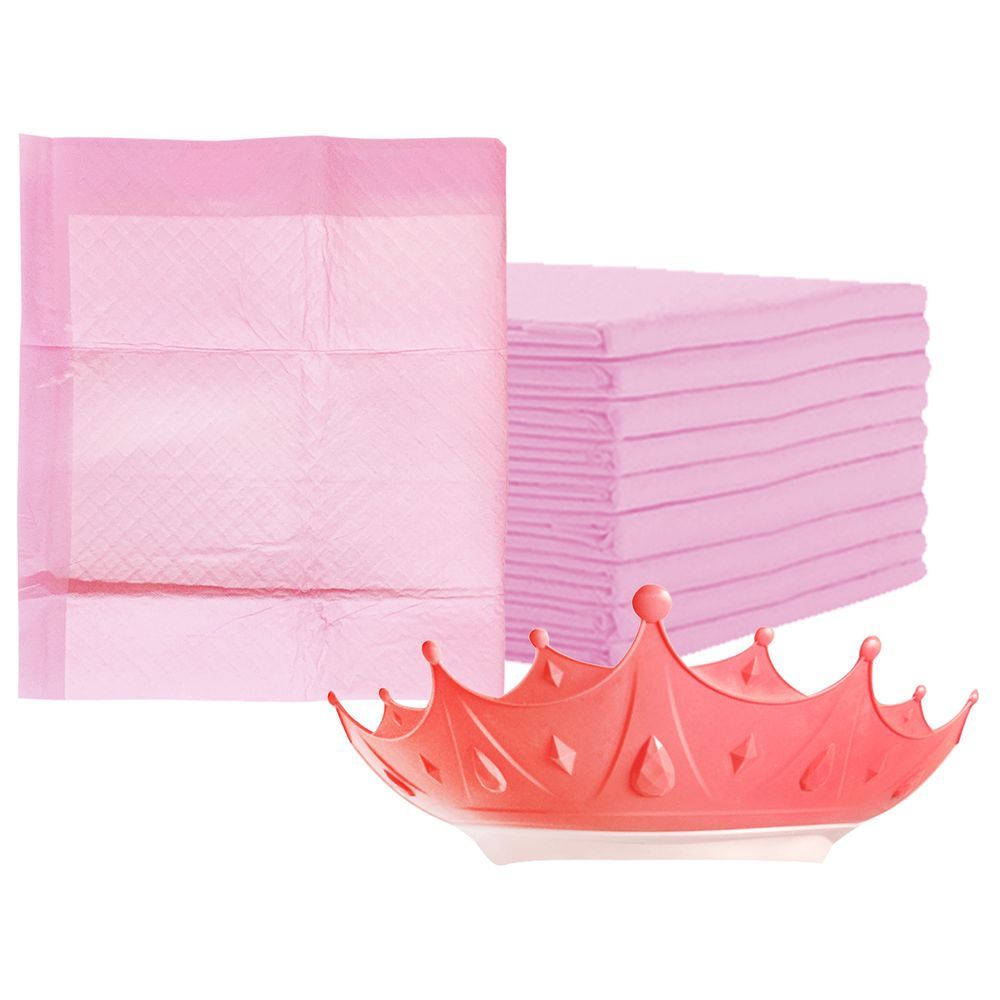 Star Babies - Disposable Changing Mats 10pcs & Crown Shower Cap Combo Set