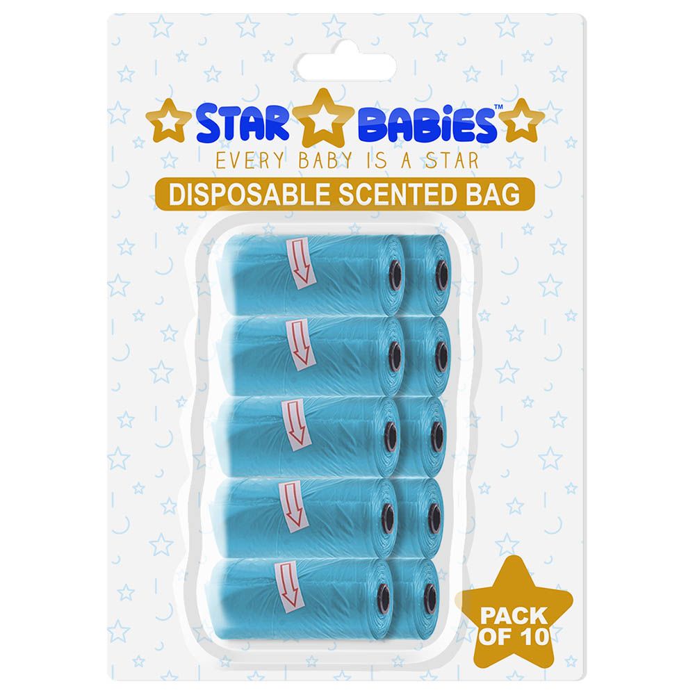 Star Babies - Scented Bag Blister - Pack of 10/150 Bags - Blue