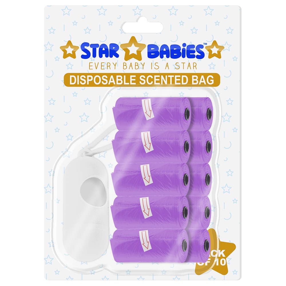 Star Babies - Scented Bag W/ Dispenser Blister - Pack of 10/150 Bags - Lavender