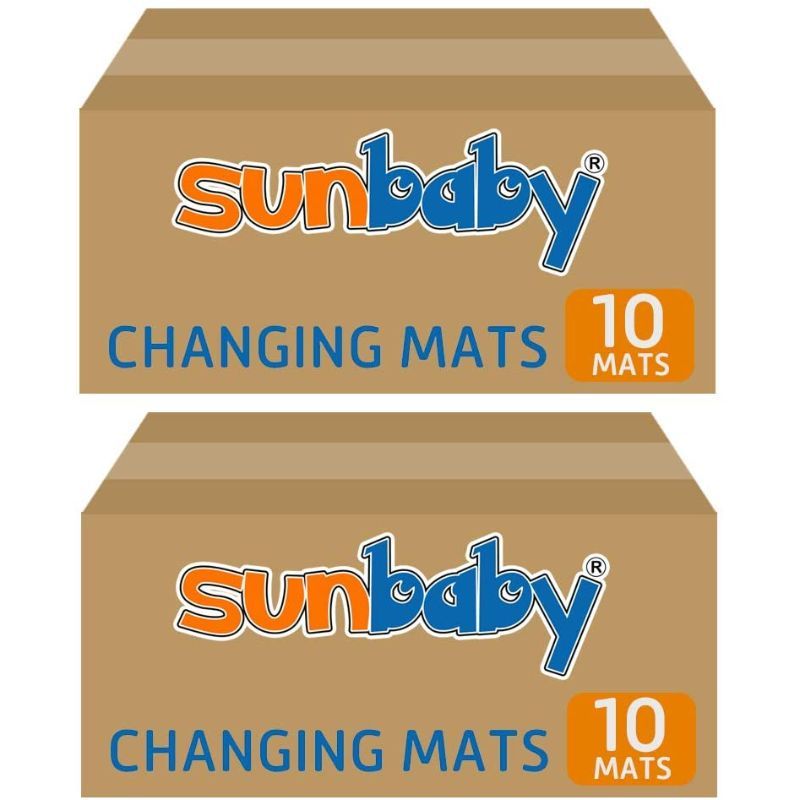 SunBaby - Pack of 10 Disposable Changing mats (45x60cm) Large, B1G1 - Pink