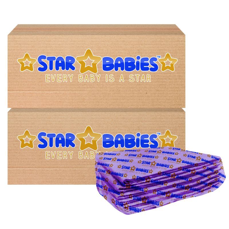 Star Babies - Disposable Pack Of 20 Changing mats (45x60cm) Large, - Lavender