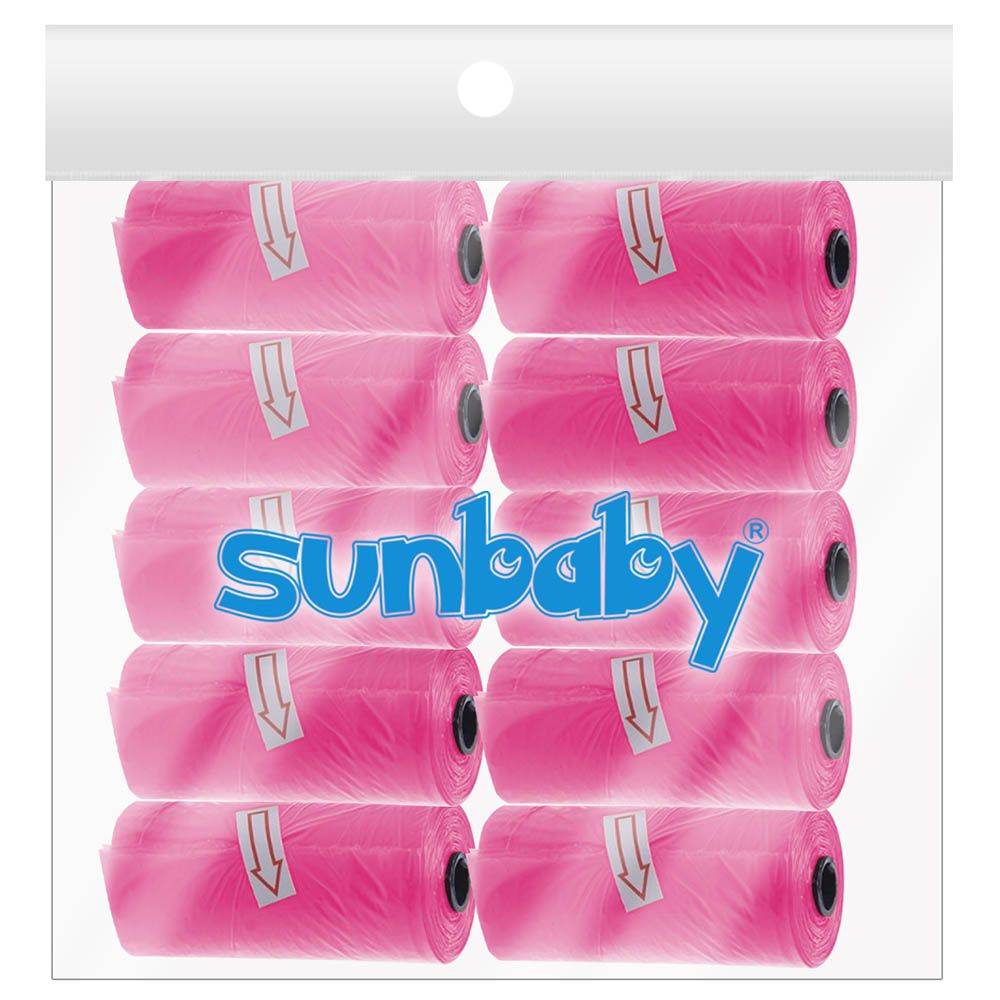 SunBaby - Scented Bag Pack of 10/150 Bags - Pink