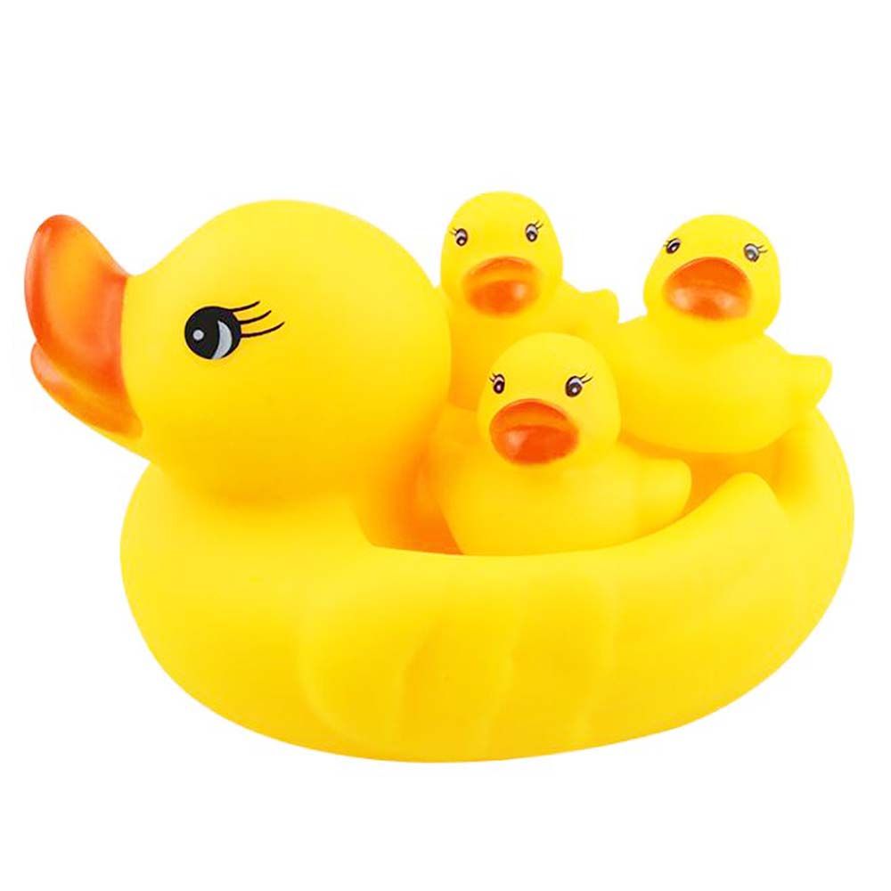 Star Babies - Squeaky Duck Pack of 4 - Yellow