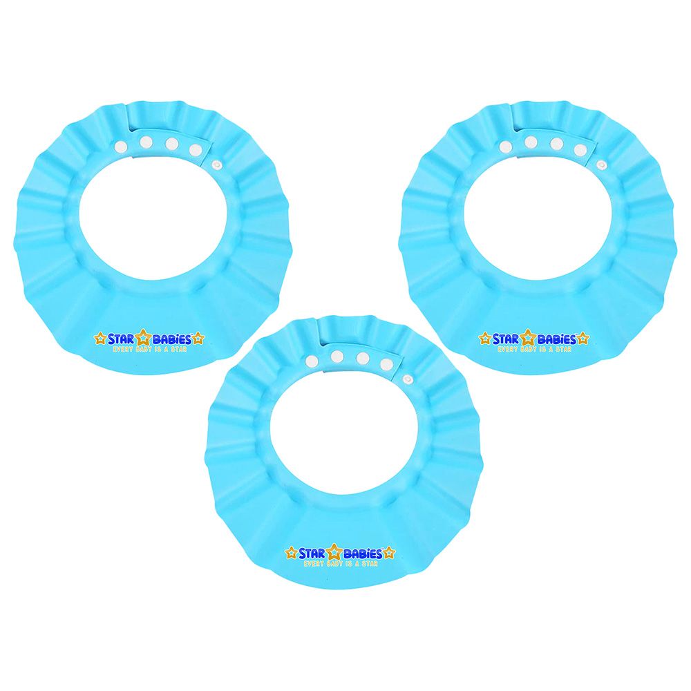 Star Babies - Kids Shower Cap-Blue - Pack of 3