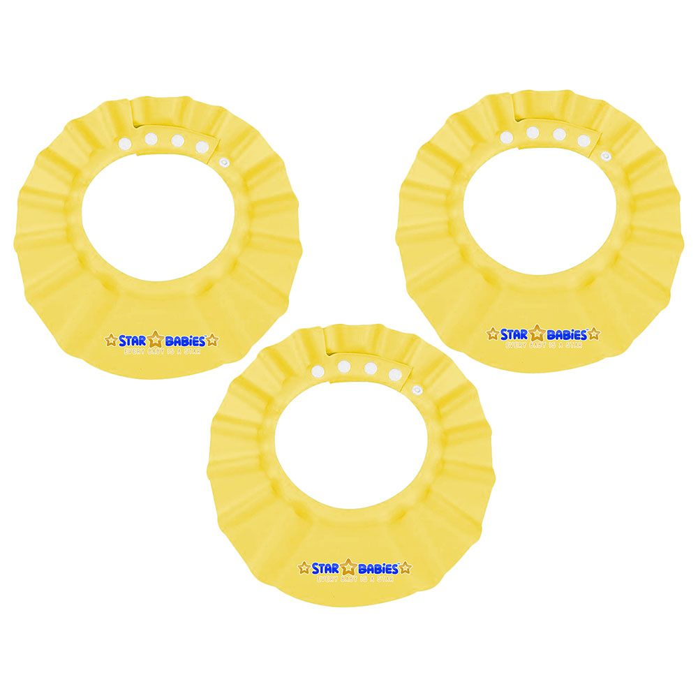 Star Babies - Kids Shower Cap-Yellow - Pack of 3