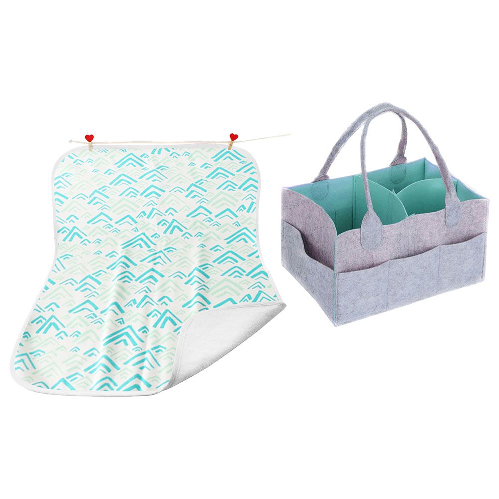 Star Babies - Combo Diaper Caddy with Reusable Changing Mat