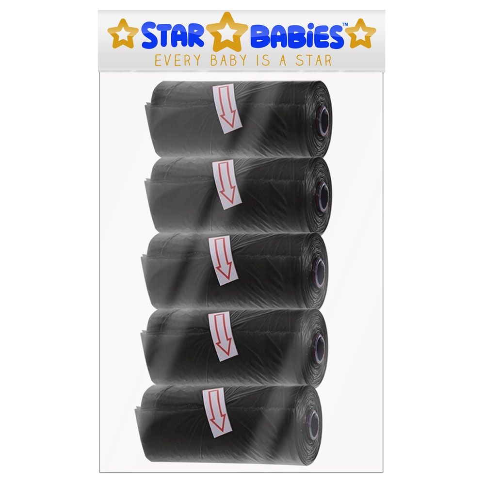 Star Babies - Scented Bag Pack of 5/75 Bags - Black