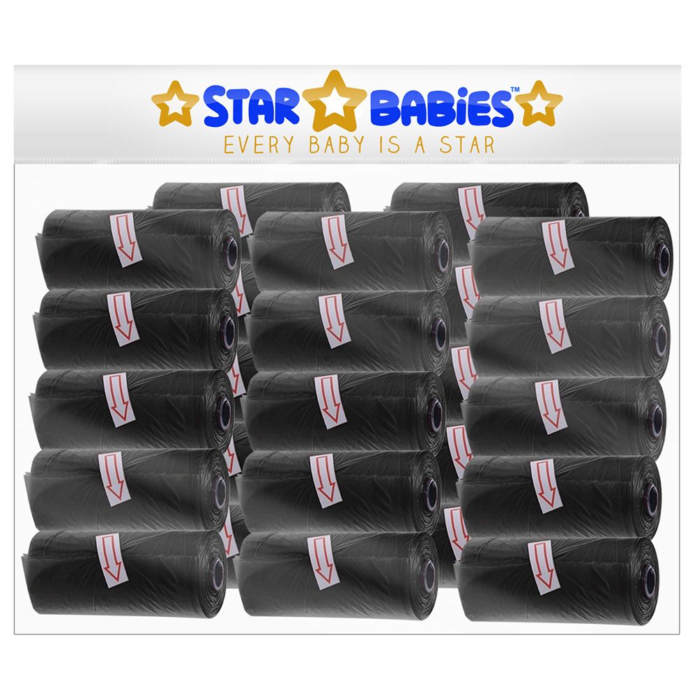 Star Babies - Scented Bag - Pack of 25/375 Bags - Black