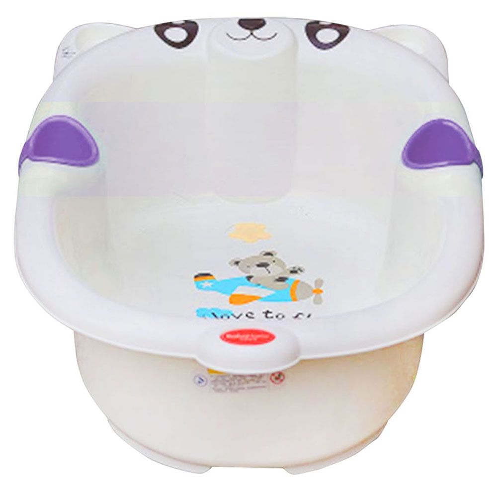 Luvlap - Bear Baby Bathing Tub Portable - Purple