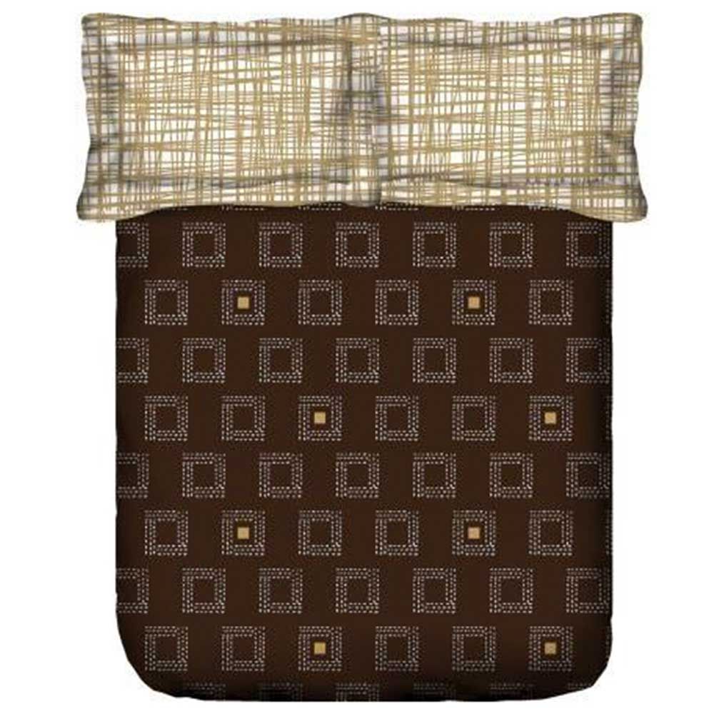 Portico - Queen Bedsheet Pillow Cover Squares - Brown