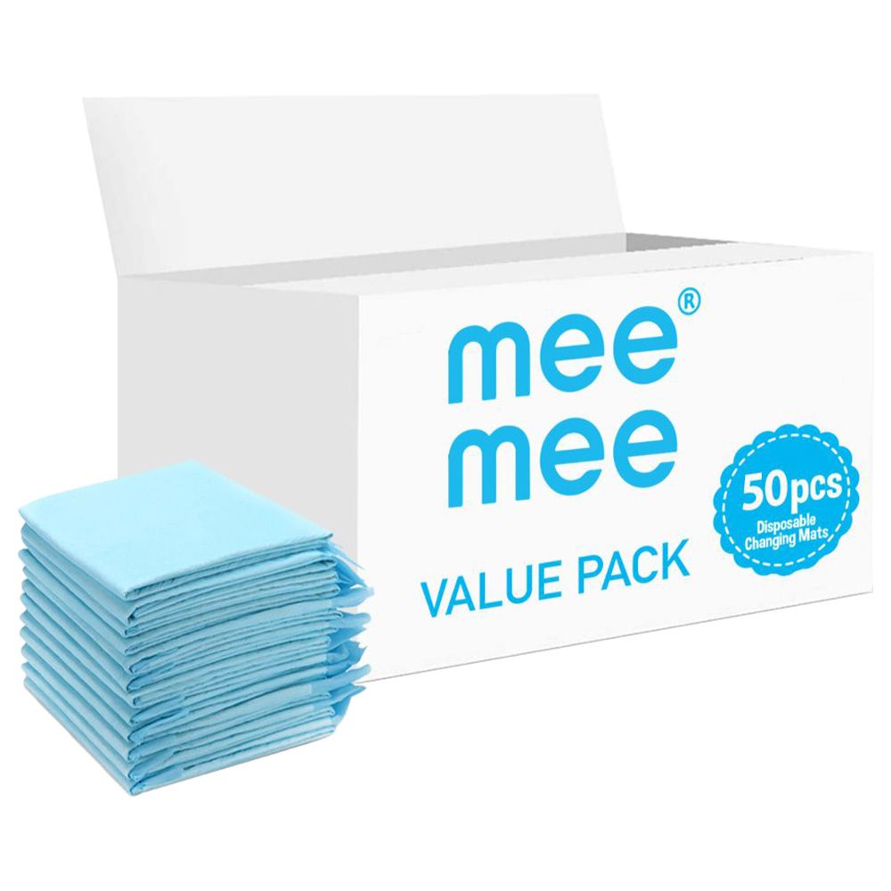 Mee Mee - Disposable Changing Mats - 50pcs - Blue