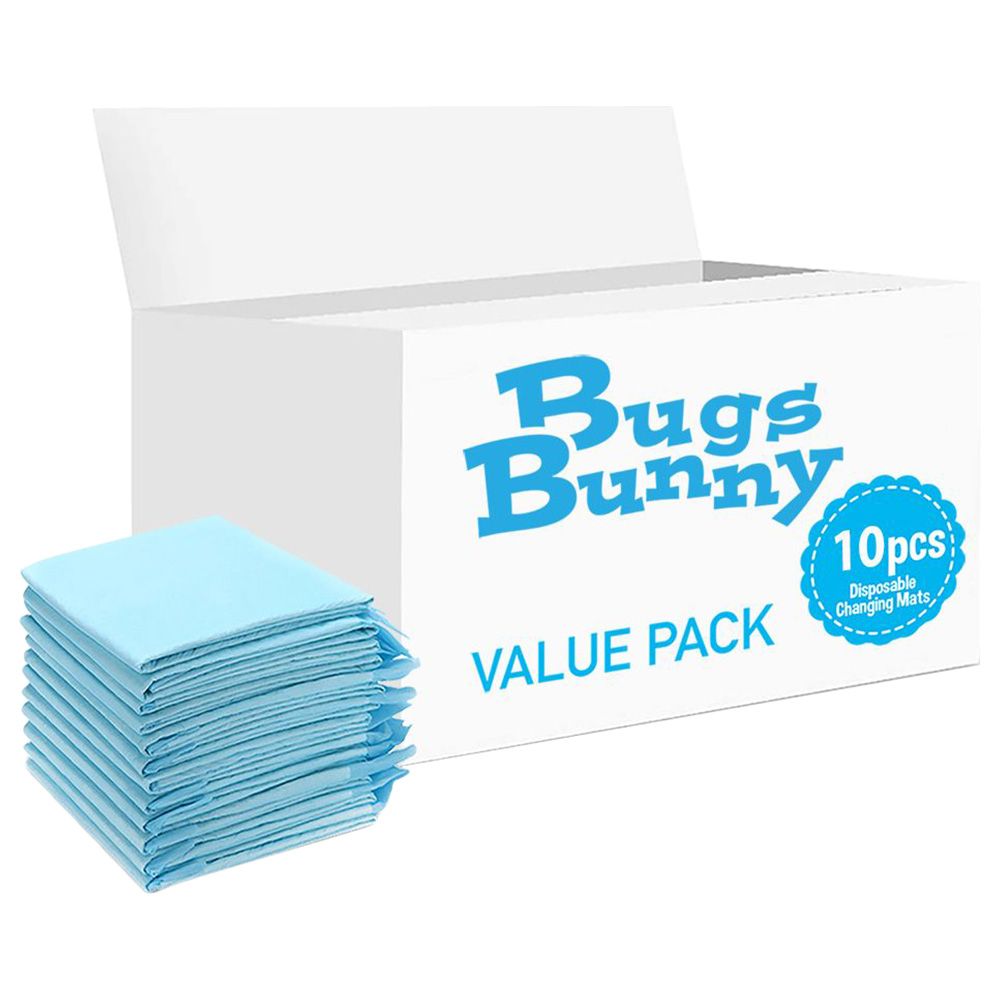 Bugs Bunny - Disposable Changing Mats - 10pcs - Blue