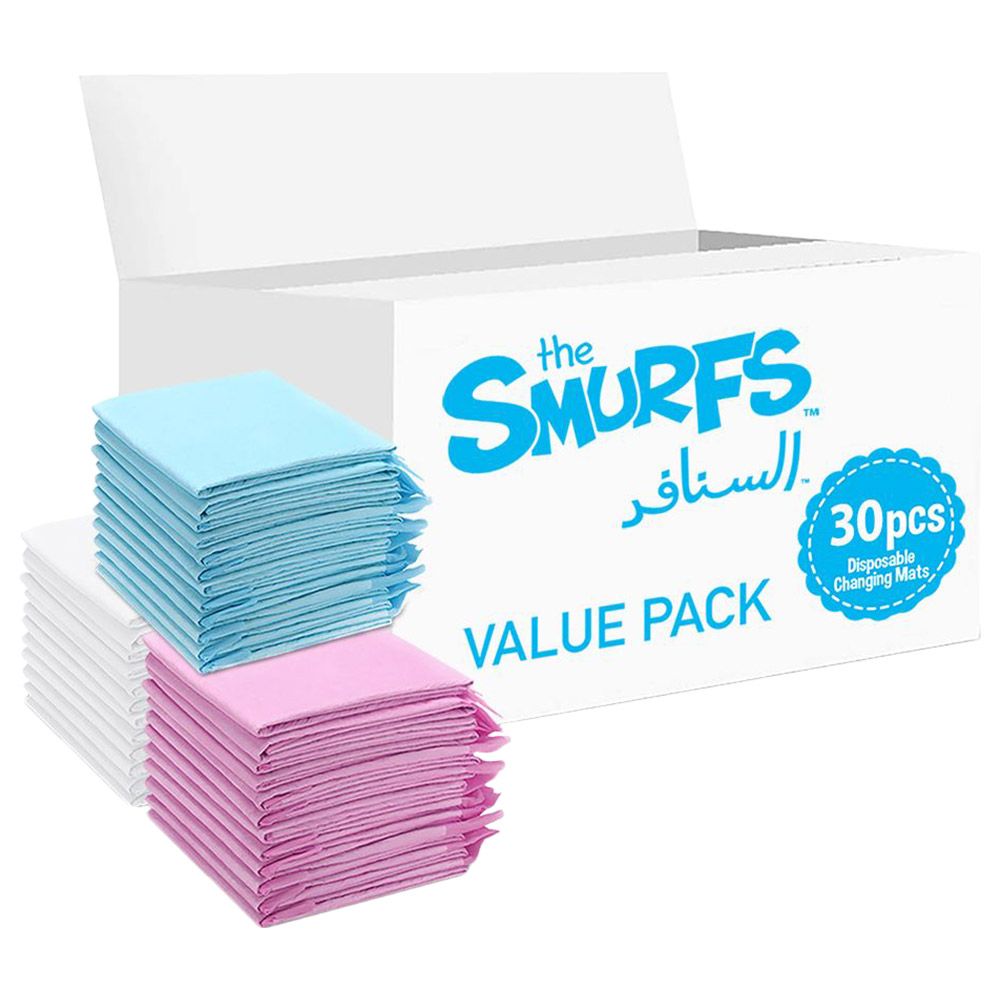 Smurfs - Disposable Changing Mats - 30 pcs