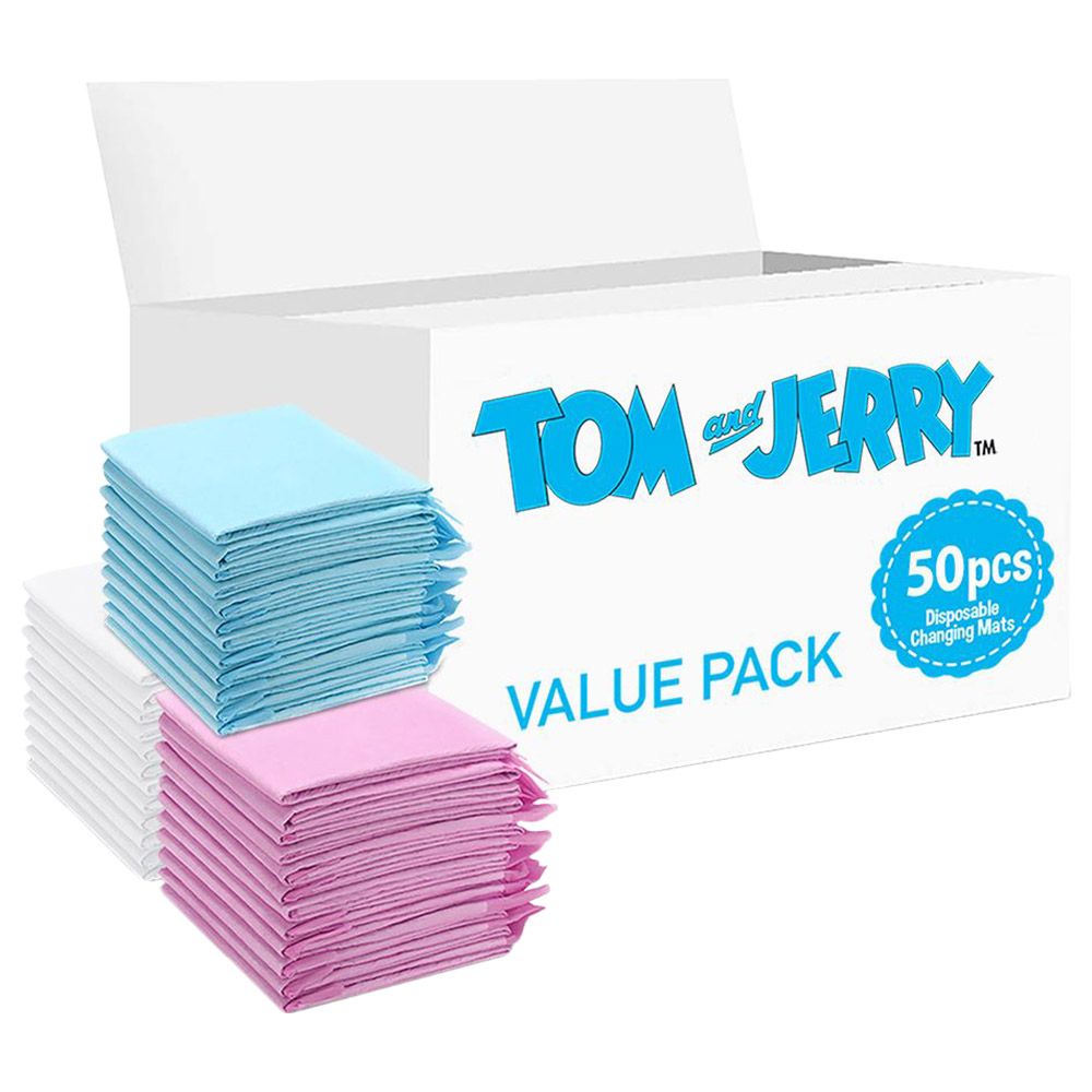 Tom & Jerry - Disposable Changing Mats - 50pcs - 