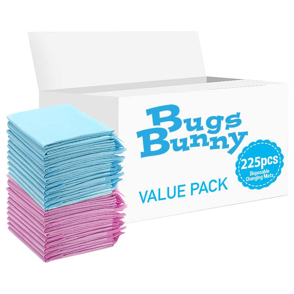 Bugs Bunny - Disposable Changing Mats - 225pcs - Blue/Pink