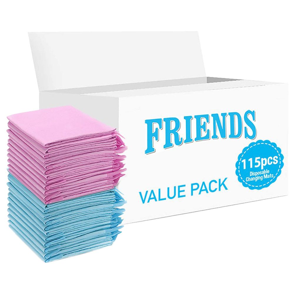 Friends - Disposable Changing Mats - 115pcs - Pink/Blue