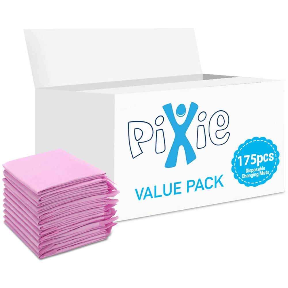 Pixie - Disposable Changing Mats, 175 Counts - Pink