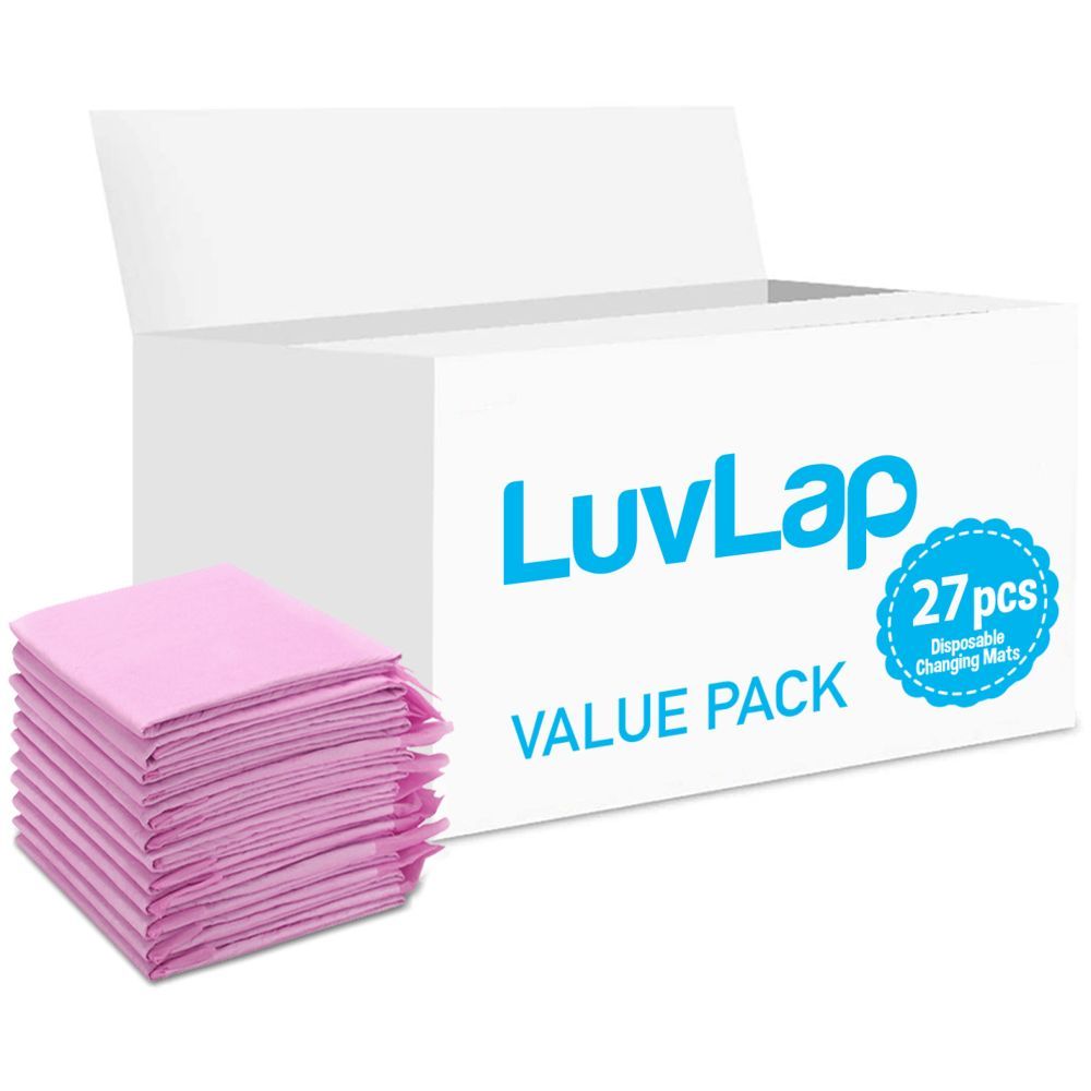 Luvlap - Disposable Changing Mats, 27 Counts - Pink