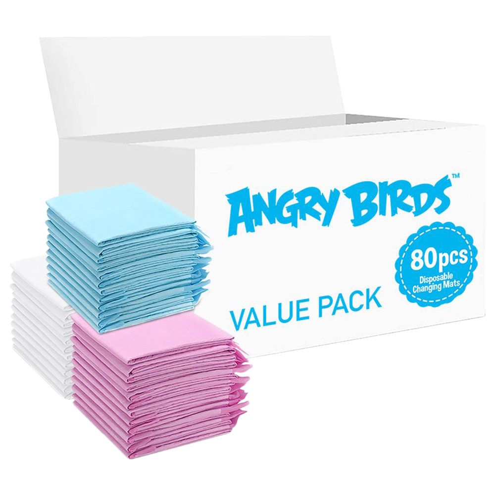 Angry Birds - Disposable Changing Mats - 80pcs - 