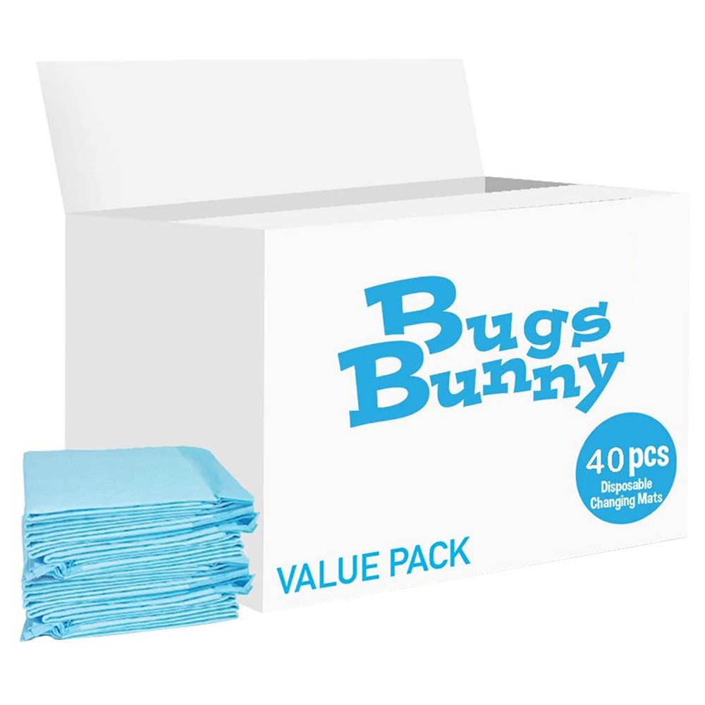 Bugs Bunny - 40pcs Disposable Changing Mats Value Pack