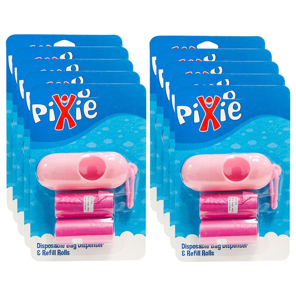 Pixie - Dispenser Bag & Refill (Pink) (Buy 8 Get 2 Free)