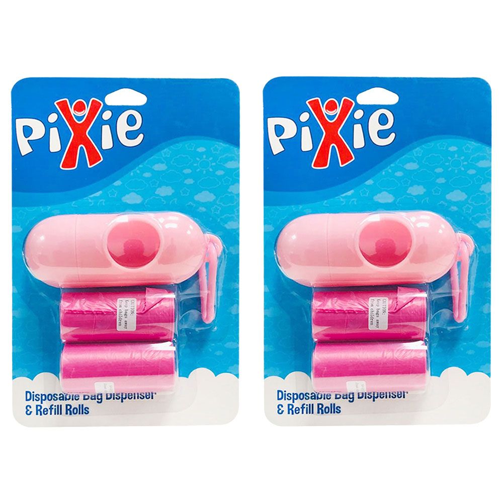 Pixie - Dispenser Bag & Refill (Pink) (Buy 1 Get 1 Free)