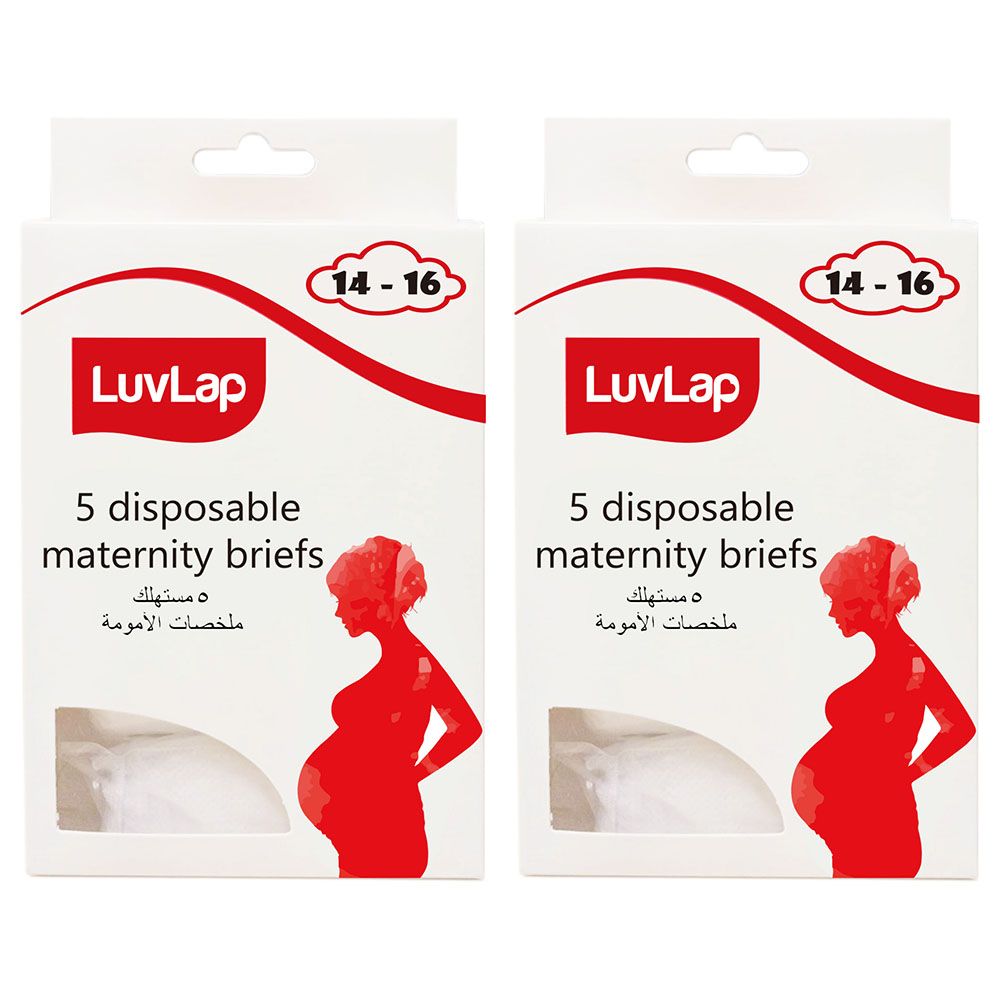 Luvlap - Disposable Maternity Brief Size 14-16 Pack Of 2