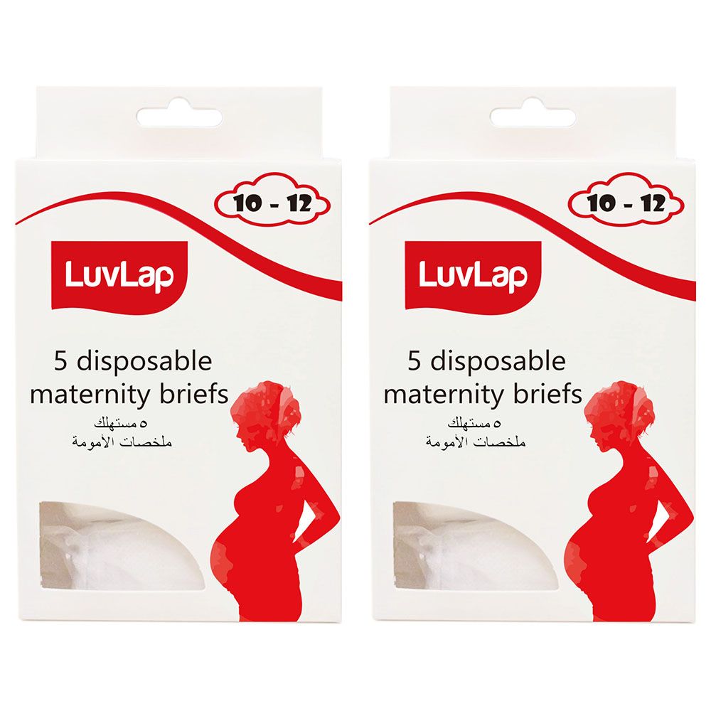 Luvlap - Disposable Maternity Brief Size 10-12 Pack Of 2