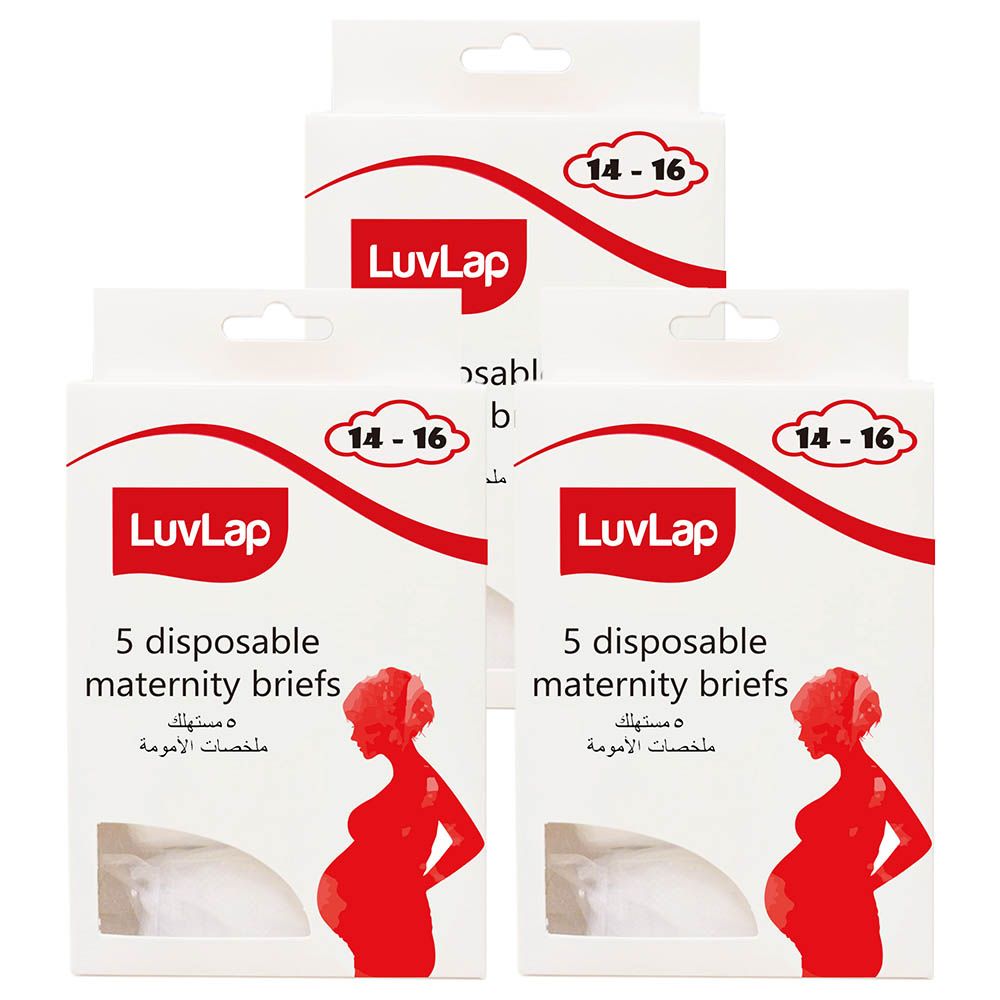 Luvlap - Disposable Maternity Brief Size 14-16 Pack Of 3