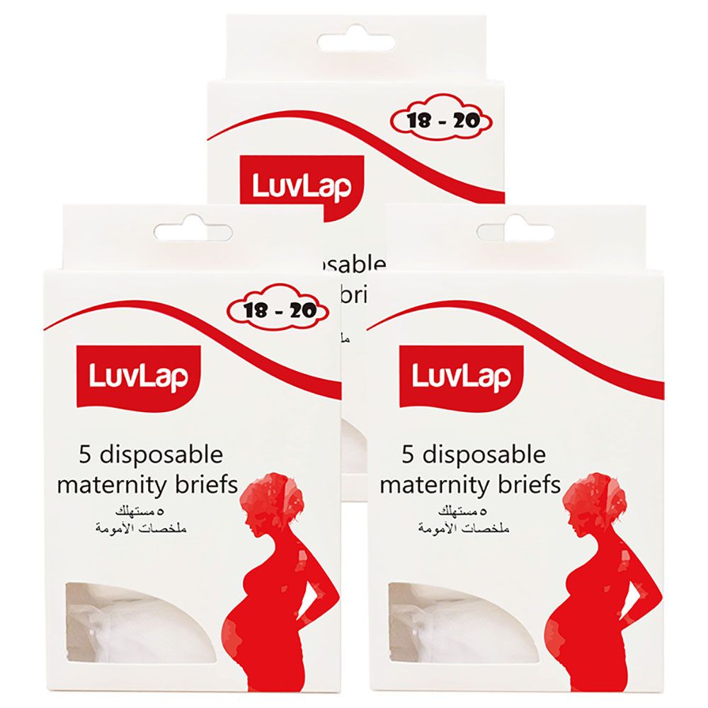 Luvlap - Disposable Maternity Brief Size 18-20 Pack Of 3