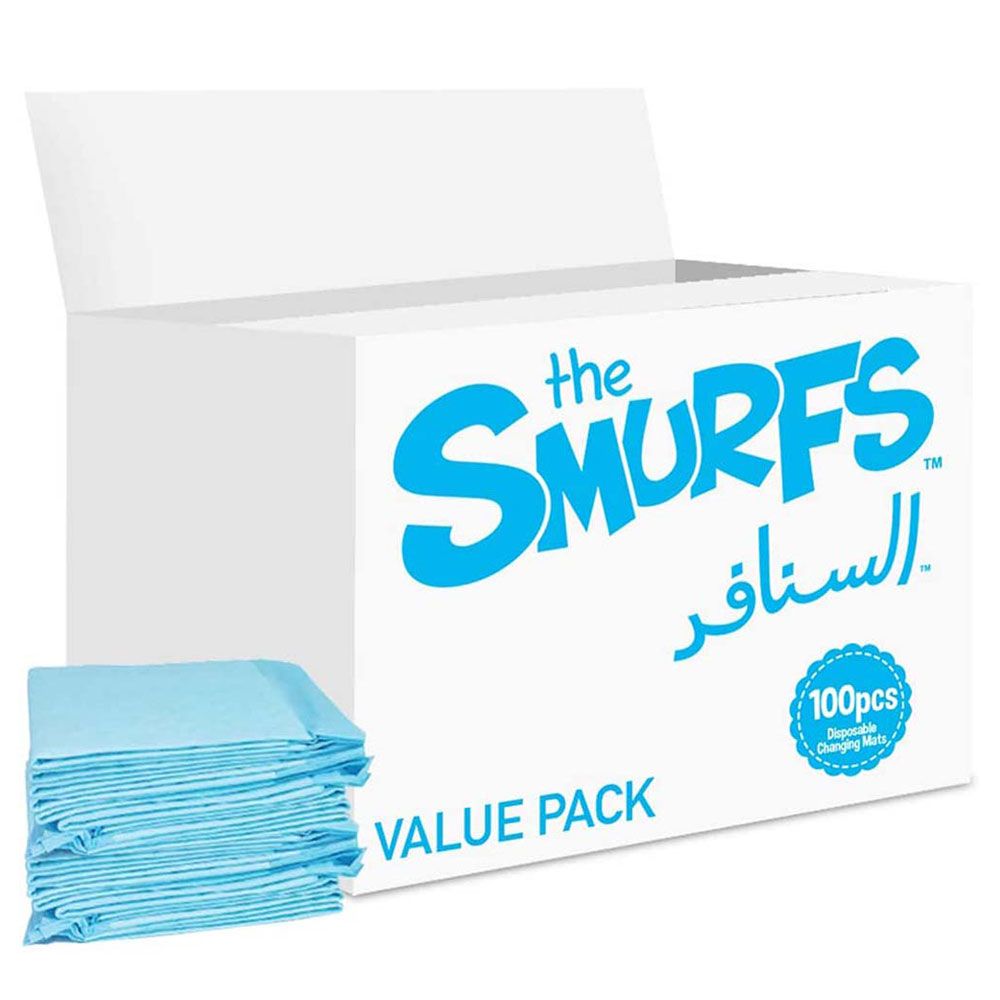 Smurfs - Disposable Changing Mats Value Pack - 100pcs