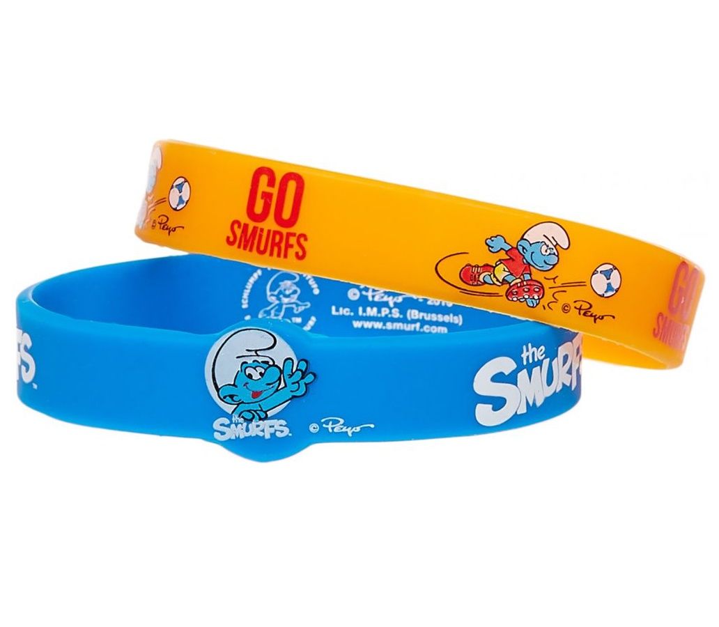 Smurfs - Silicone Bands - Orange & Blue, Pack of 2