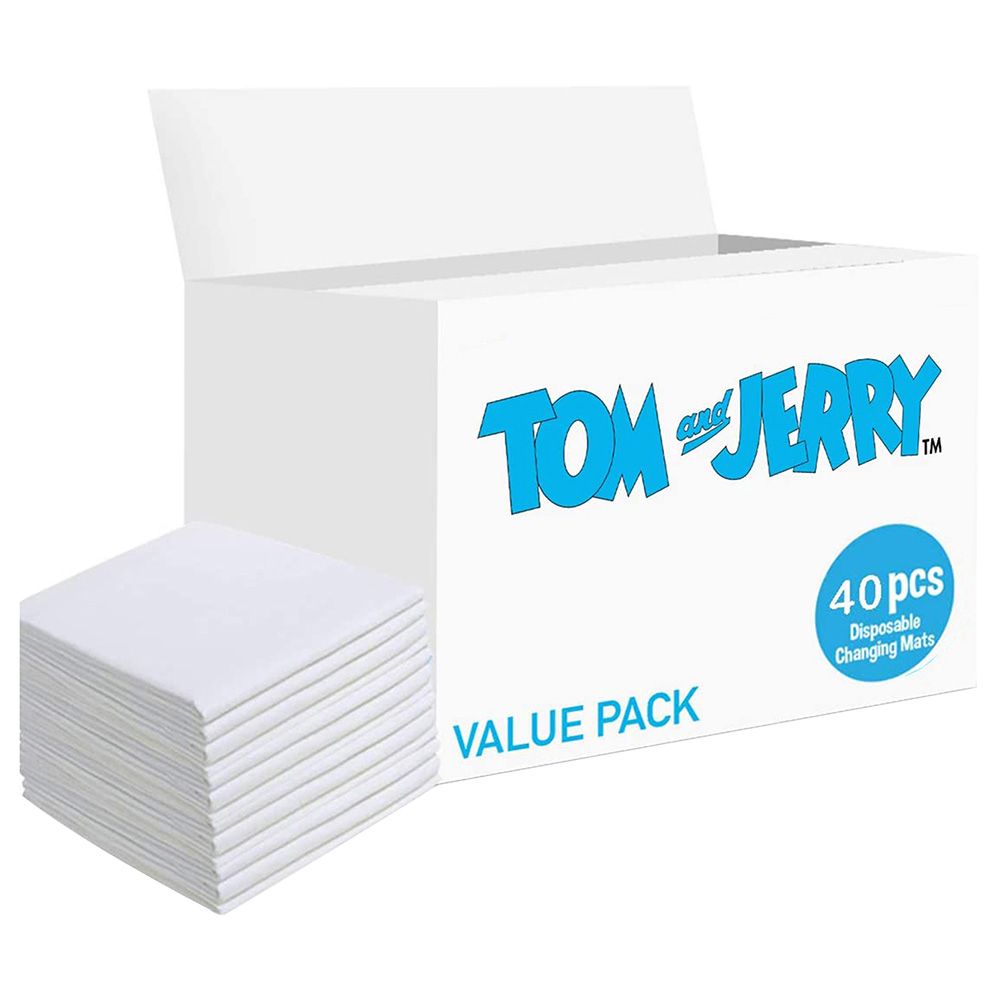 Tom & Jerry - 40pcs Disposable Changing Mats Value Pack