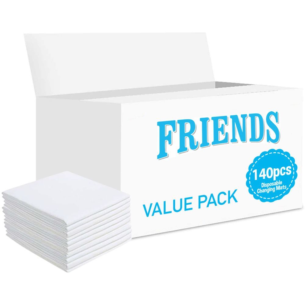 Friends - Disposable Changing Mats, 140 Counts-White