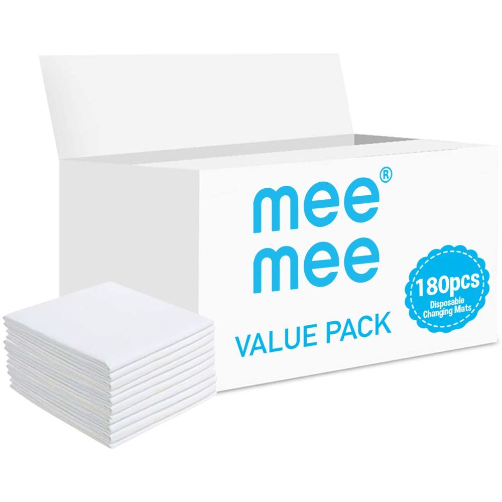 Mee Mee - Disposable Changing Mats, 180 Counts-White