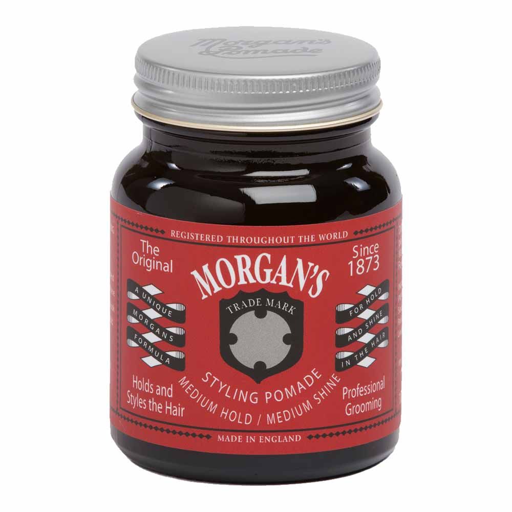 Morgan's Pomade - Men's Medium Hold, Medium Shine 100G Jar - Red