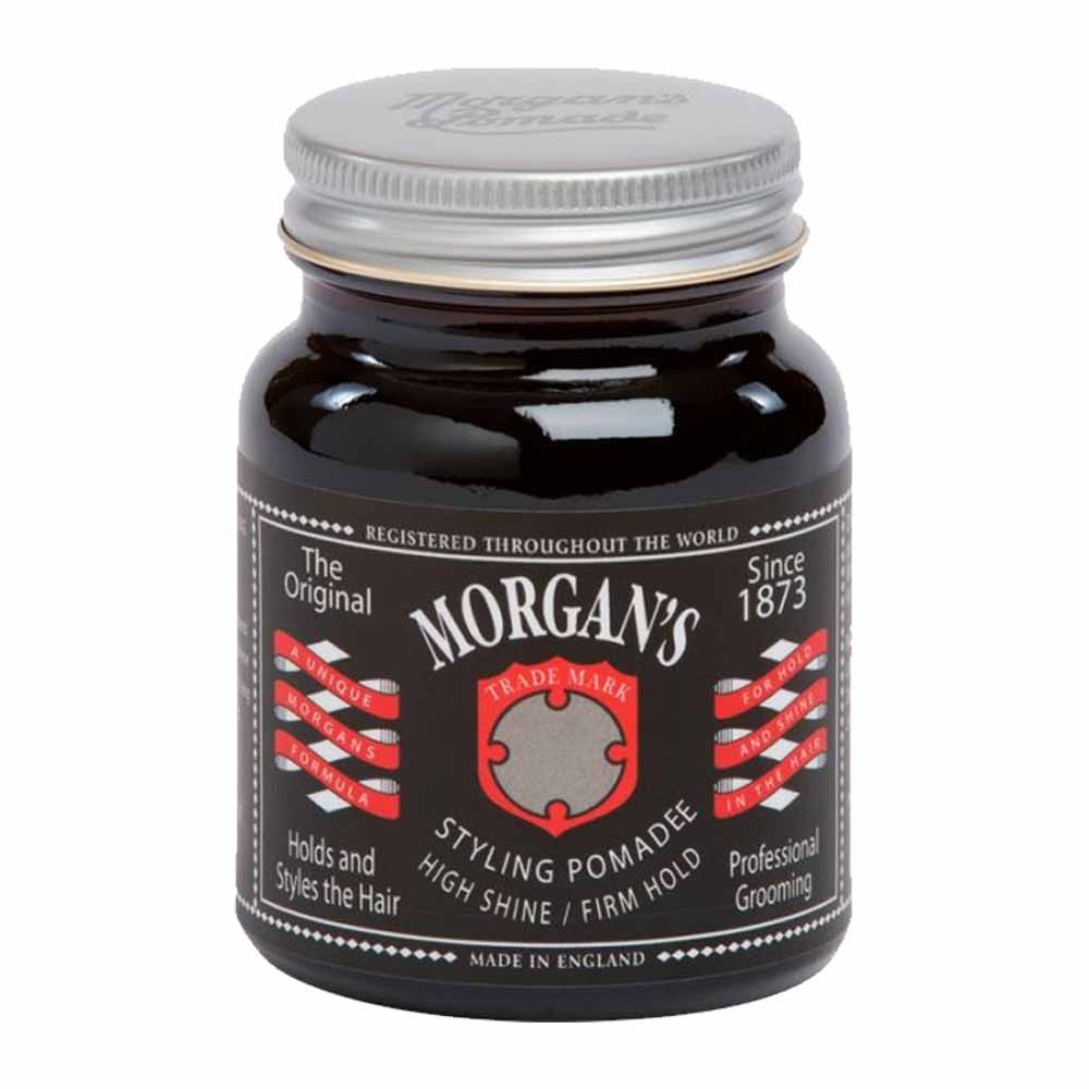 Morgan's Pomade - Men's High Shine, Firm Hold 100G Jar - Black