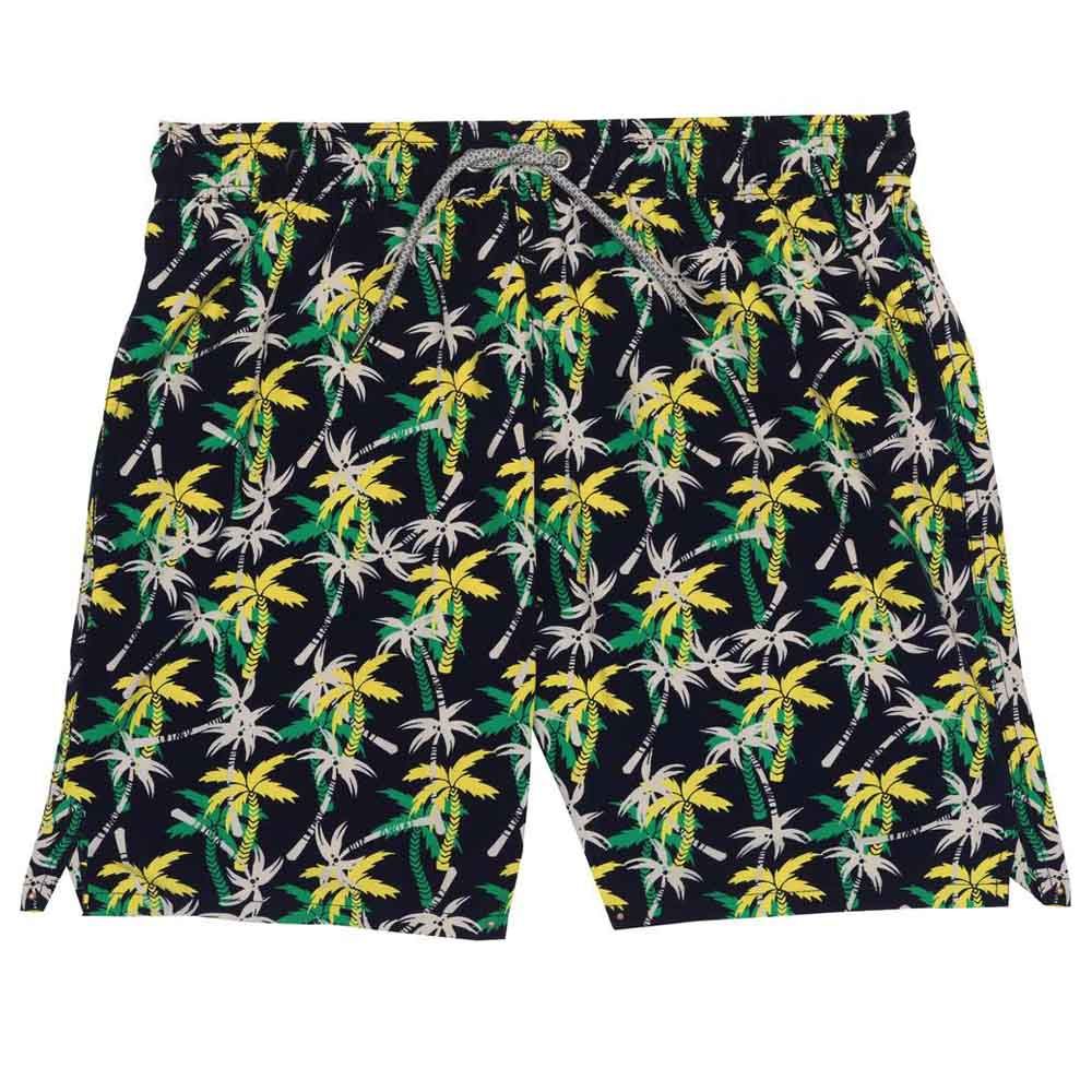 Turquoise - Boys Coconut Trees Swim Shorts