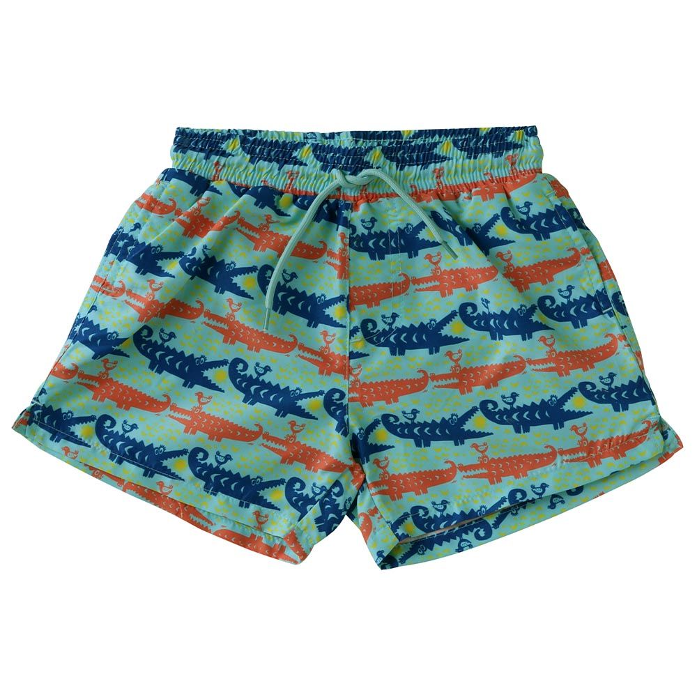 Cool2C - Boys Crocodile Board Shorts - Green