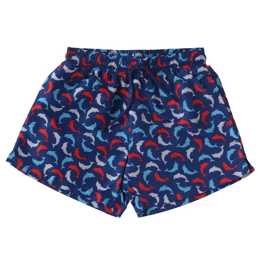 Cool2C - Boys Dolphin Board Shorts - Blue