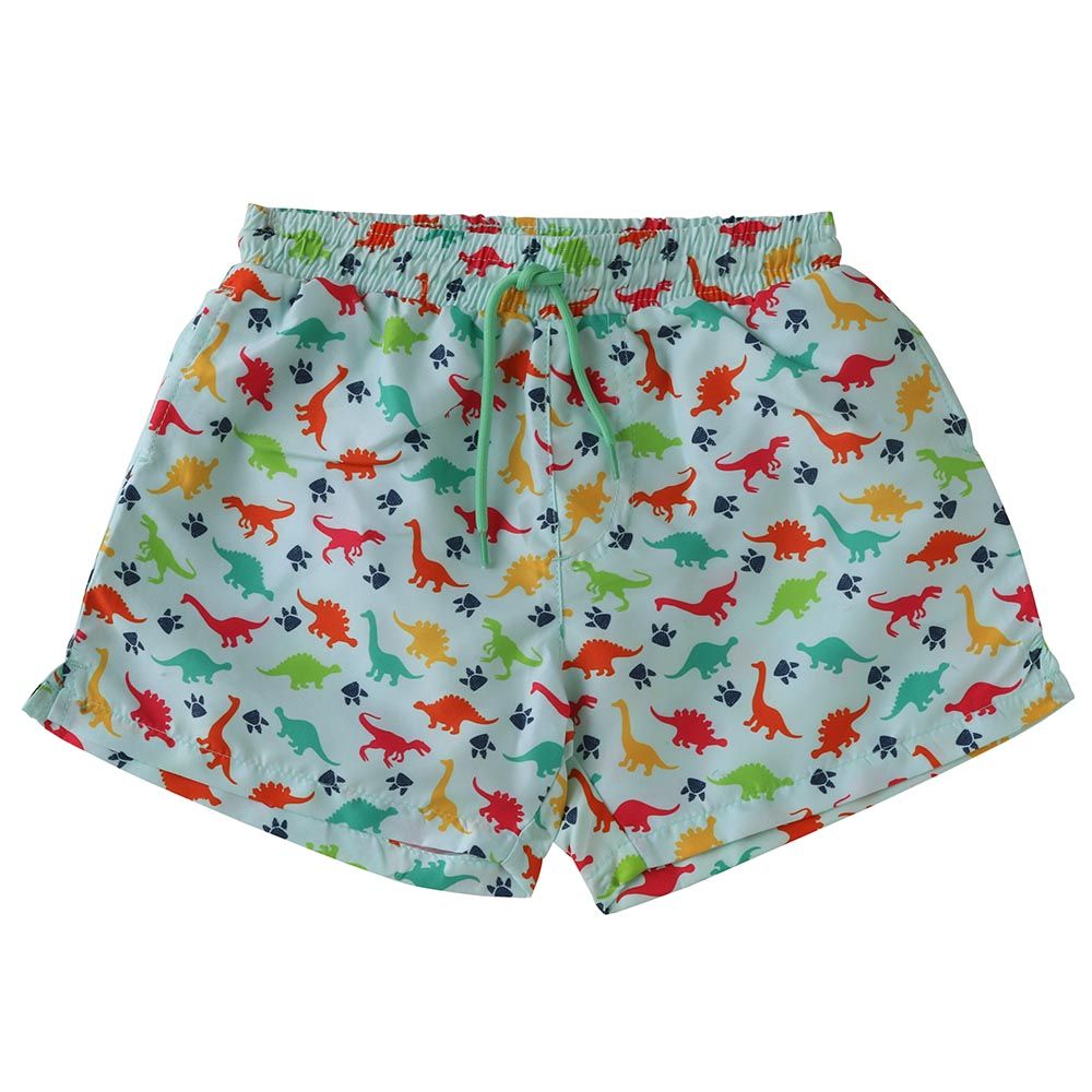 Cool2C - Boys Dinosaur Board Shorts - Green