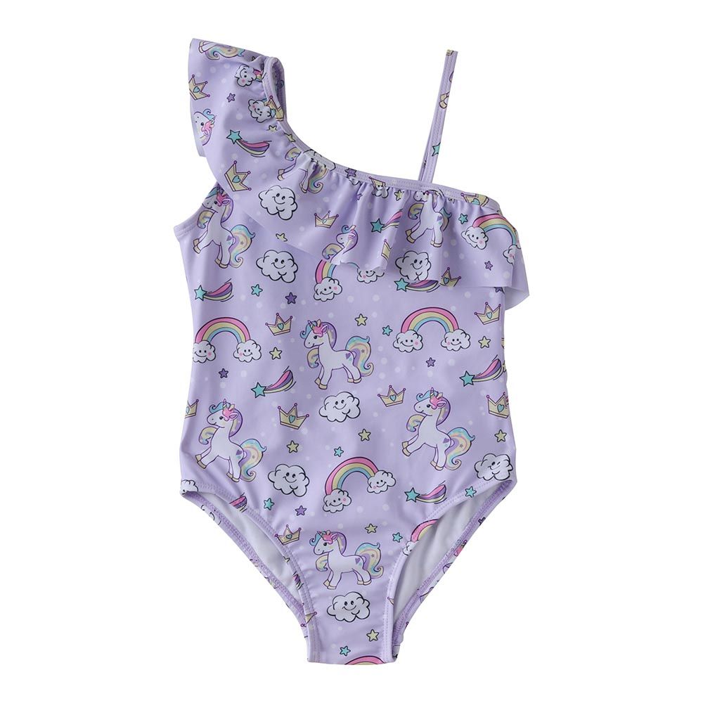 Cool2C - Girls Unicorn Swimsuit - Purple