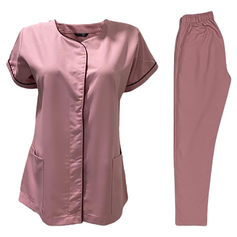 Veronica - Ladies Scrub Suit/Medical Set Uniform - Pink