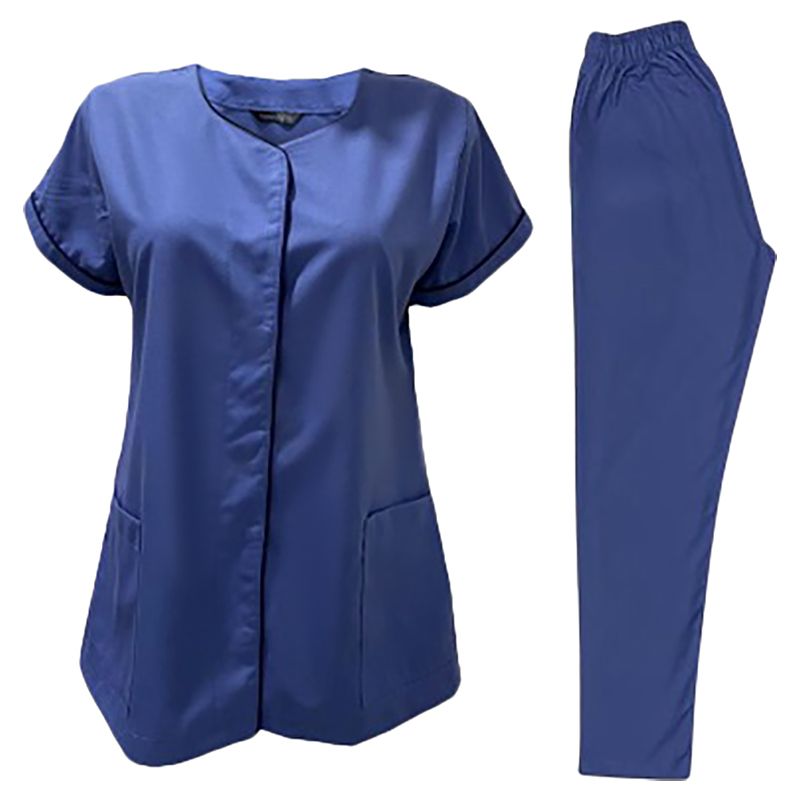 Veronica - Ladies Scrub Suit/Medical Set Uniform - Royal Blue