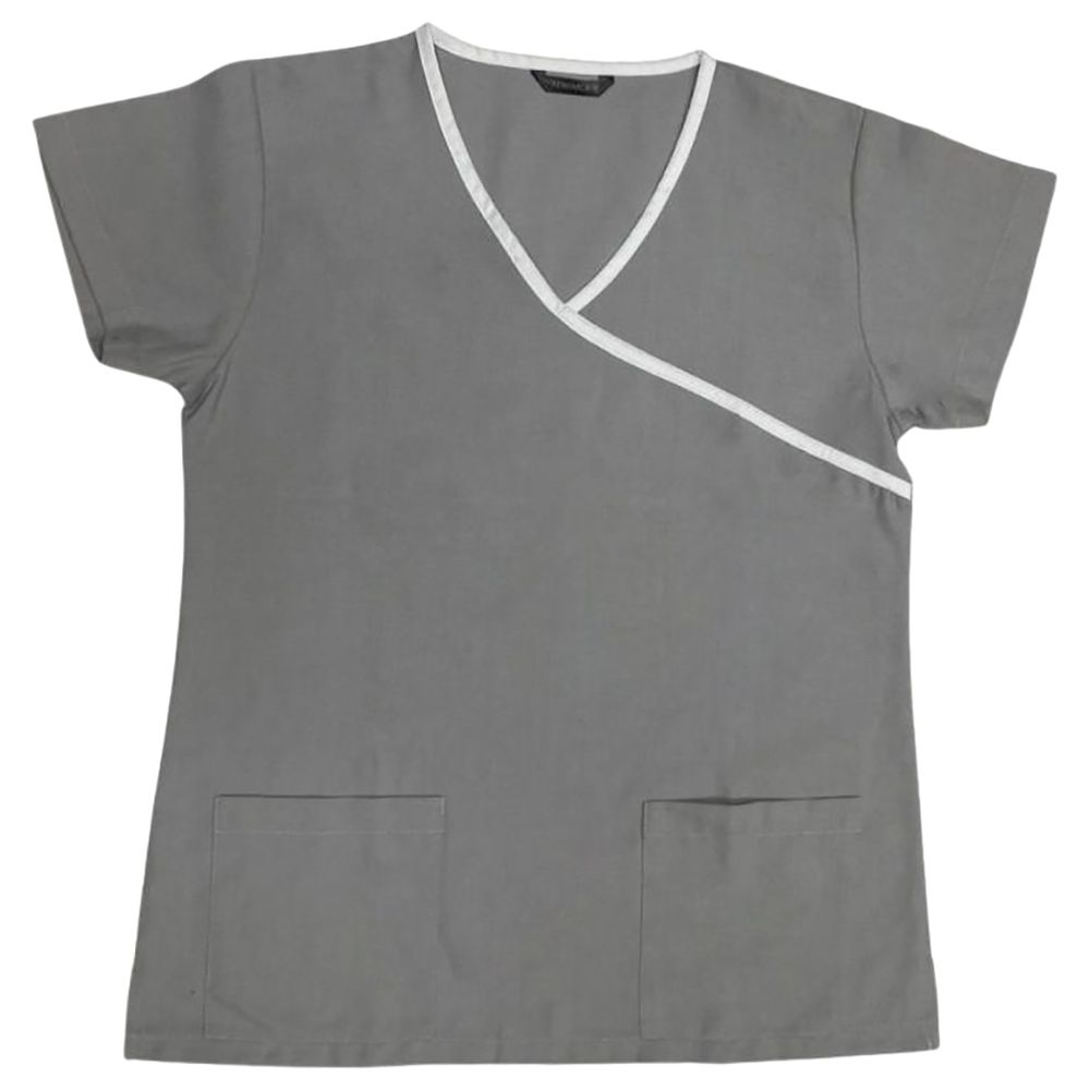 Veronica - Scrub Suit Set Uniform For Ladies - Grey