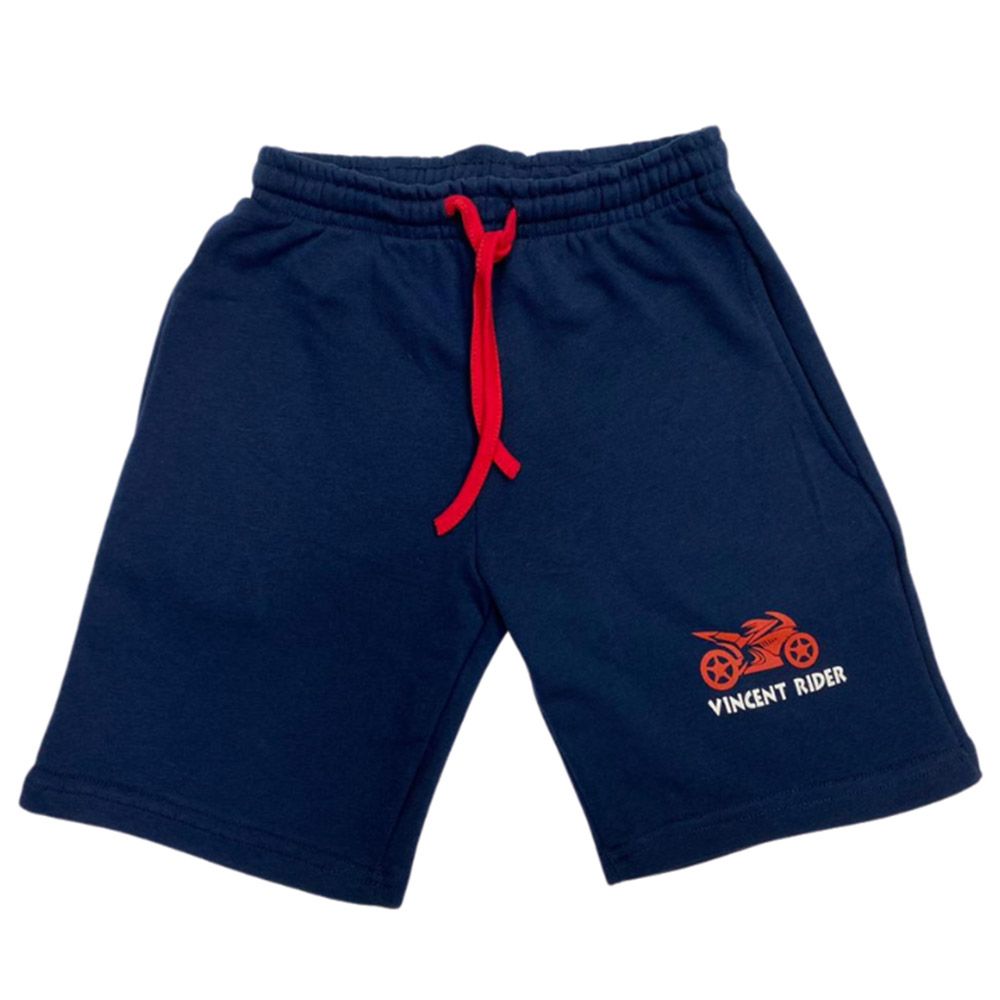 Vincent - Rider Terry Short For Boys - Navy Blue