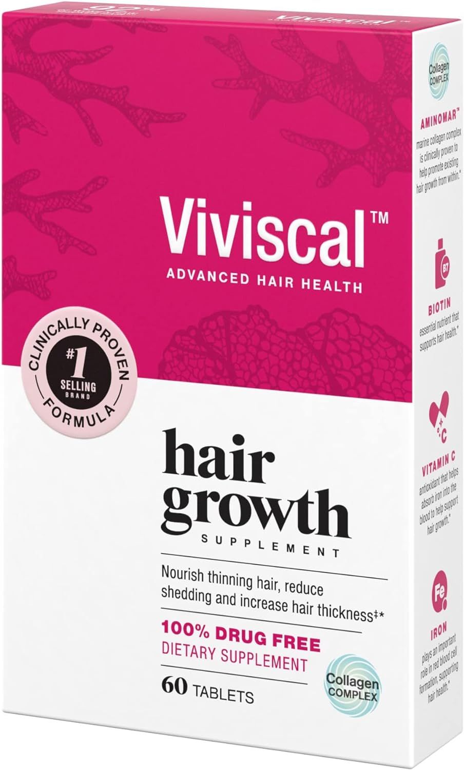 Viviscal - Women Max Strength Hair Supplements 60 Tablets